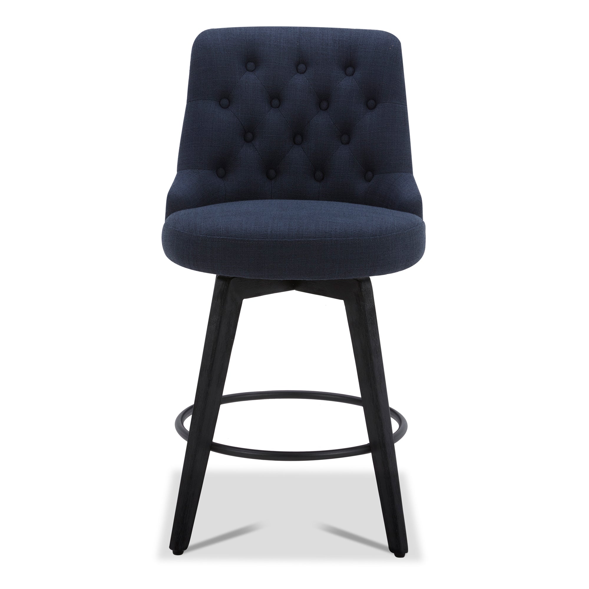 CHITA LIVING-Morgan Prime Tufted Swivel Counter Stool-Counter Stools-Fabric-Insignia Blue-Individual