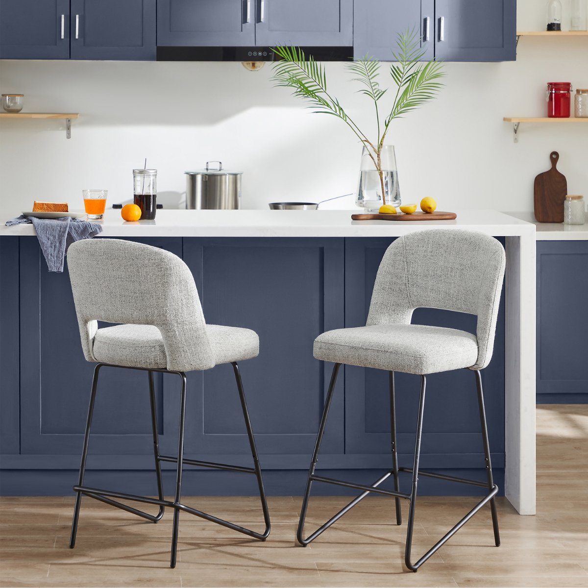 Counter stools discount with backs leather