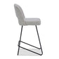 CHITA LIVING-Willow Modern Counter Stool with Airy Back (Set of 2)-Counter Stools-Fabric-White (Multi-colored)-