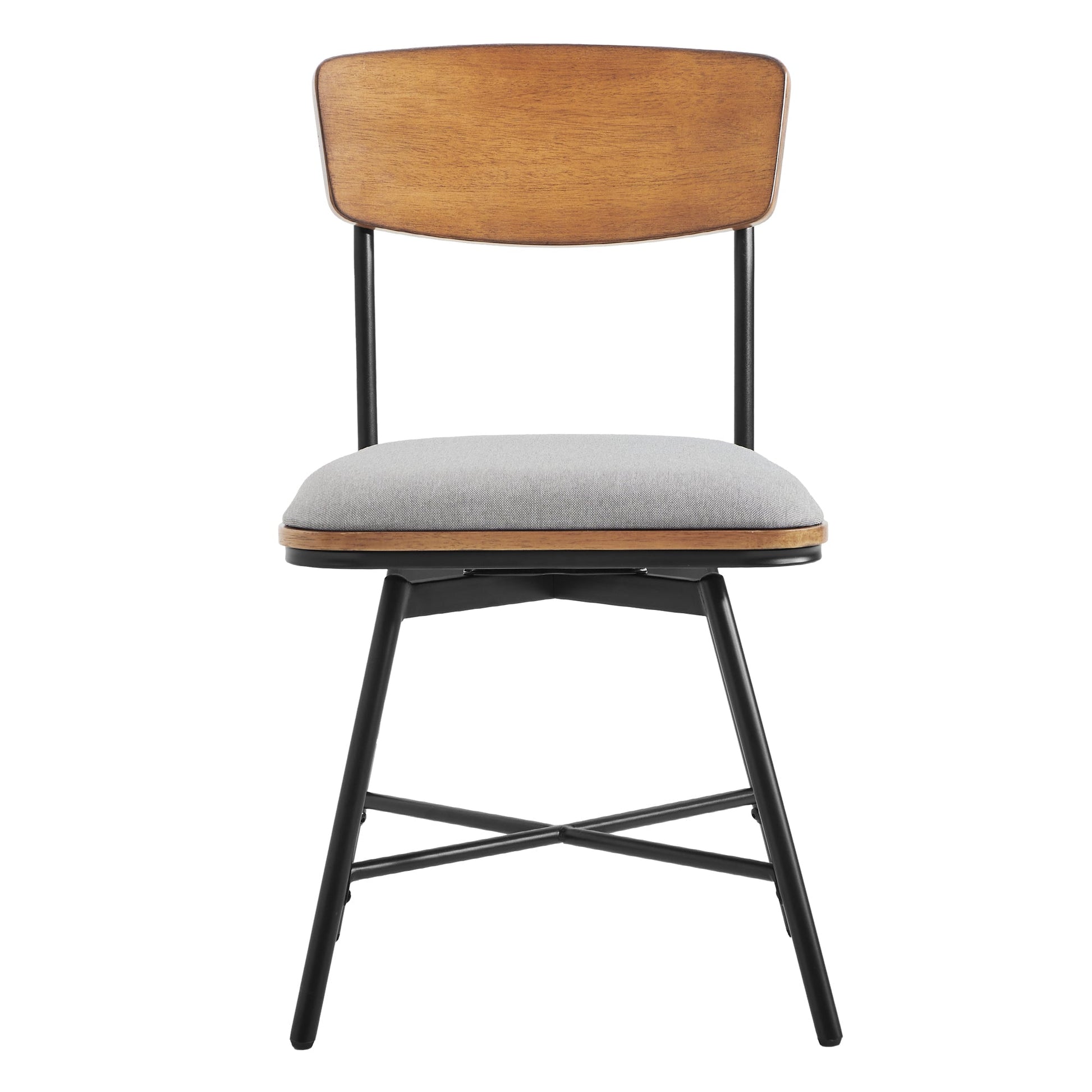 CHITA LIVING-Aislinn Mid-Century Dining Chair (Set of 2)-Dining Chairs-Fabric-Light Grey-