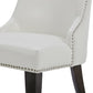 CHITA LIVING-Asher Upholstered Dining Chair with Nailhead Trim (Set of 2)-Dining Chairs-Faux Leather-White-