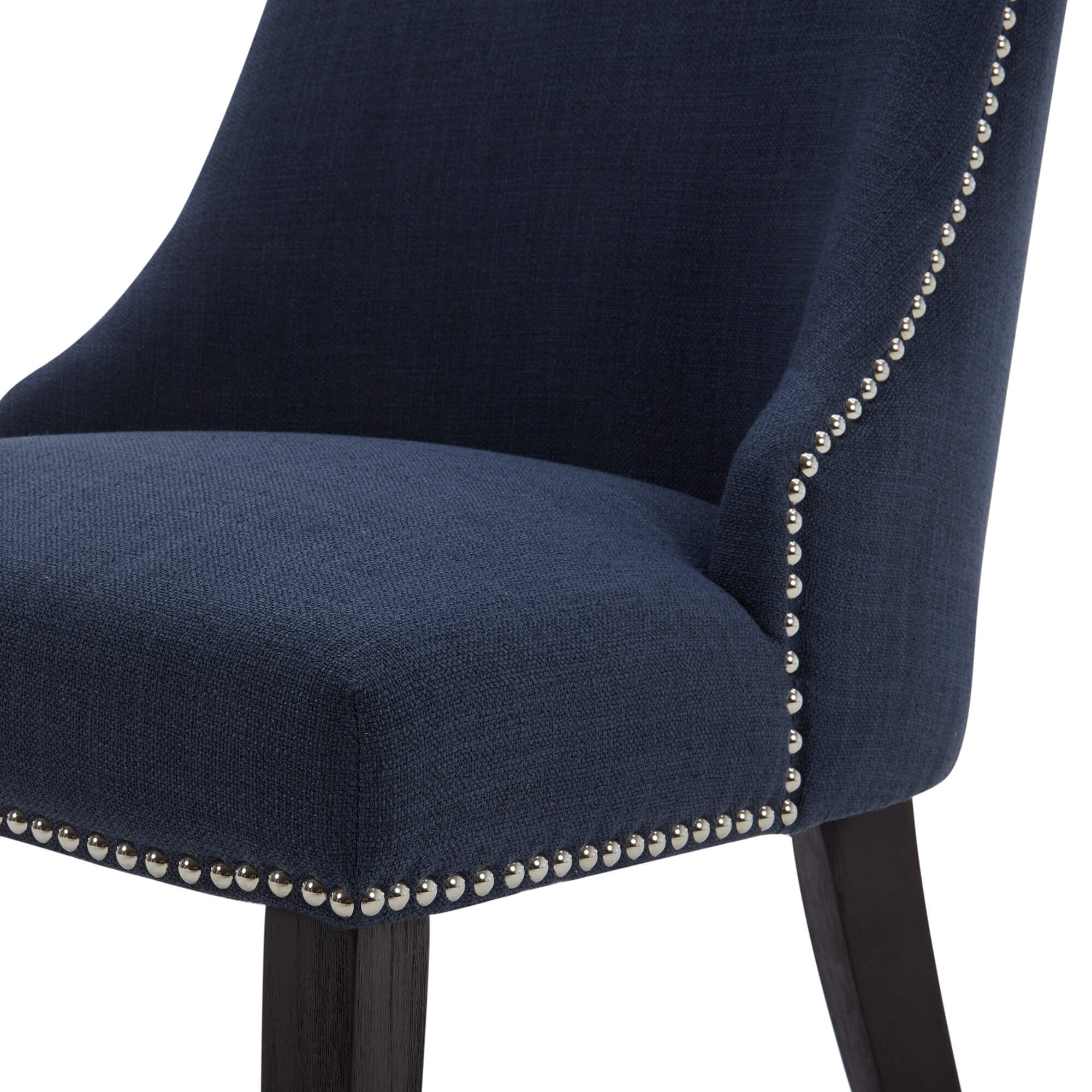 CHITA LIVING-Asher Upholstered Dining Chair with Nailhead Trim (Set of 2)-Dining Chairs-Fabric-Insignia Blue-