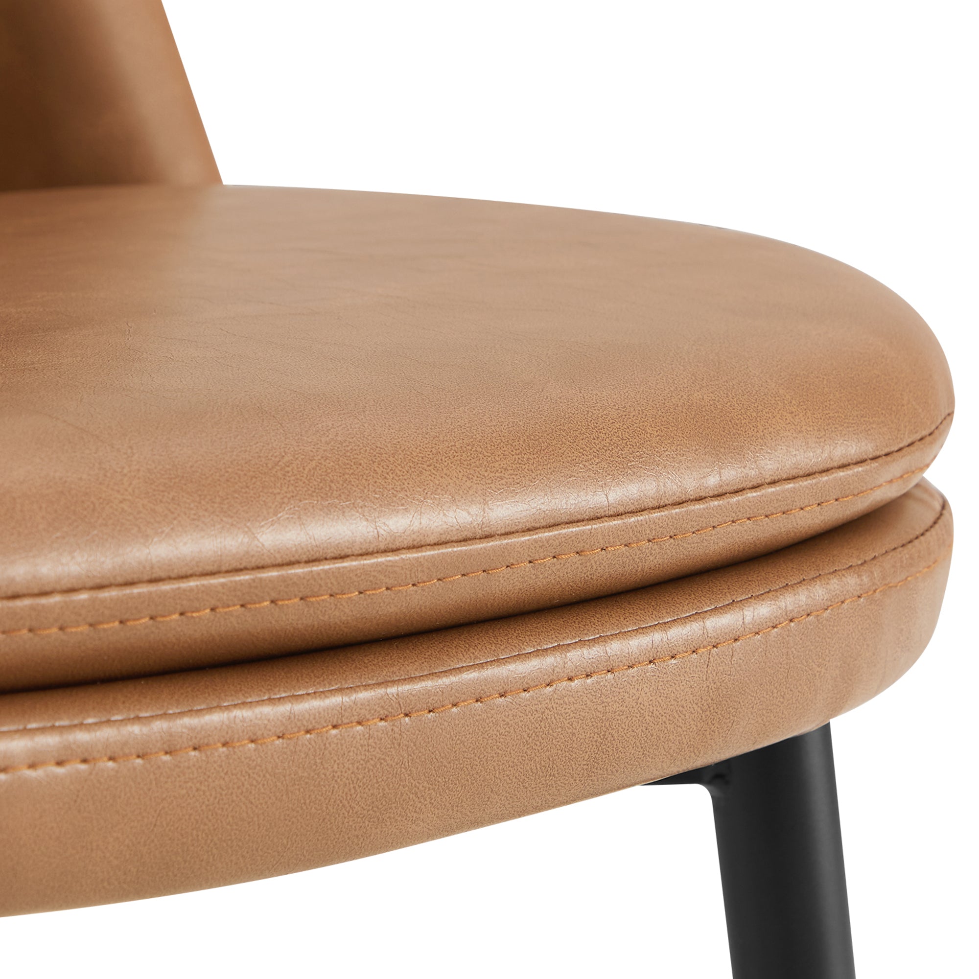 Low back discount leather dining chairs