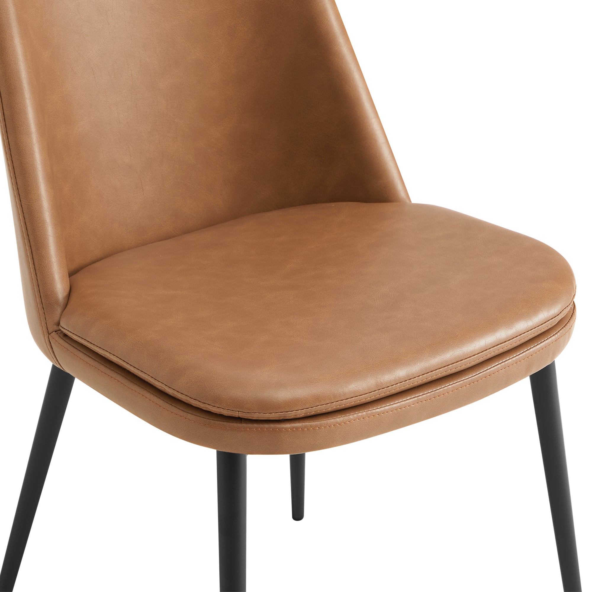 Leather low discount back dining chairs