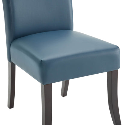 CHITA LIVING-Juniper Dining Chairs (Set of 2)-Dining Chairs-Faux Leather-Blue-