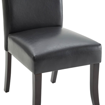 CHITA LIVING-Juniper Dining Chairs (Set of 2)-Dining Chairs-Faux Leather-Black-