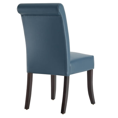 CHITA LIVING-Juniper Dining Chairs (Set of 2)-Dining Chairs-Faux Leather-Blue-