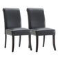 CHITA LIVING-Juniper Dining Chairs (Set of 2)-Dining Chairs-Faux Leather-Black-