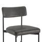 CHITA LIVING-Lovy Dining Chair (Set of 2)-Dining Chairs-Faux Leather-Grey-