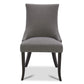 CHITA LIVING-Mia Romantic Dining Chair (Set of 2)-Dining Chairs-Performance Fabric-Flint Gray-