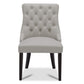 CHITA LIVING-Morgan Prime Tufted Dining Chair (Set of 2)-Dining Chairs-Faux Leather-Light Gray-