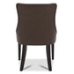 CHITA LIVING-Morgan Prime Tufted Dining Chair (Set of 2)-Dining Chairs-Faux Leather-Chocolate-