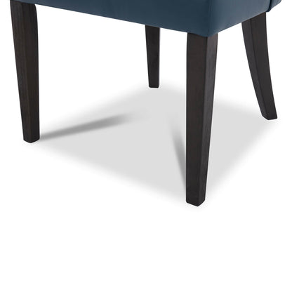 CHITA LIVING-Morgan Prime Tufted Dining Chair (Set of 2)-Dining Chairs-Faux Leather-Blue-