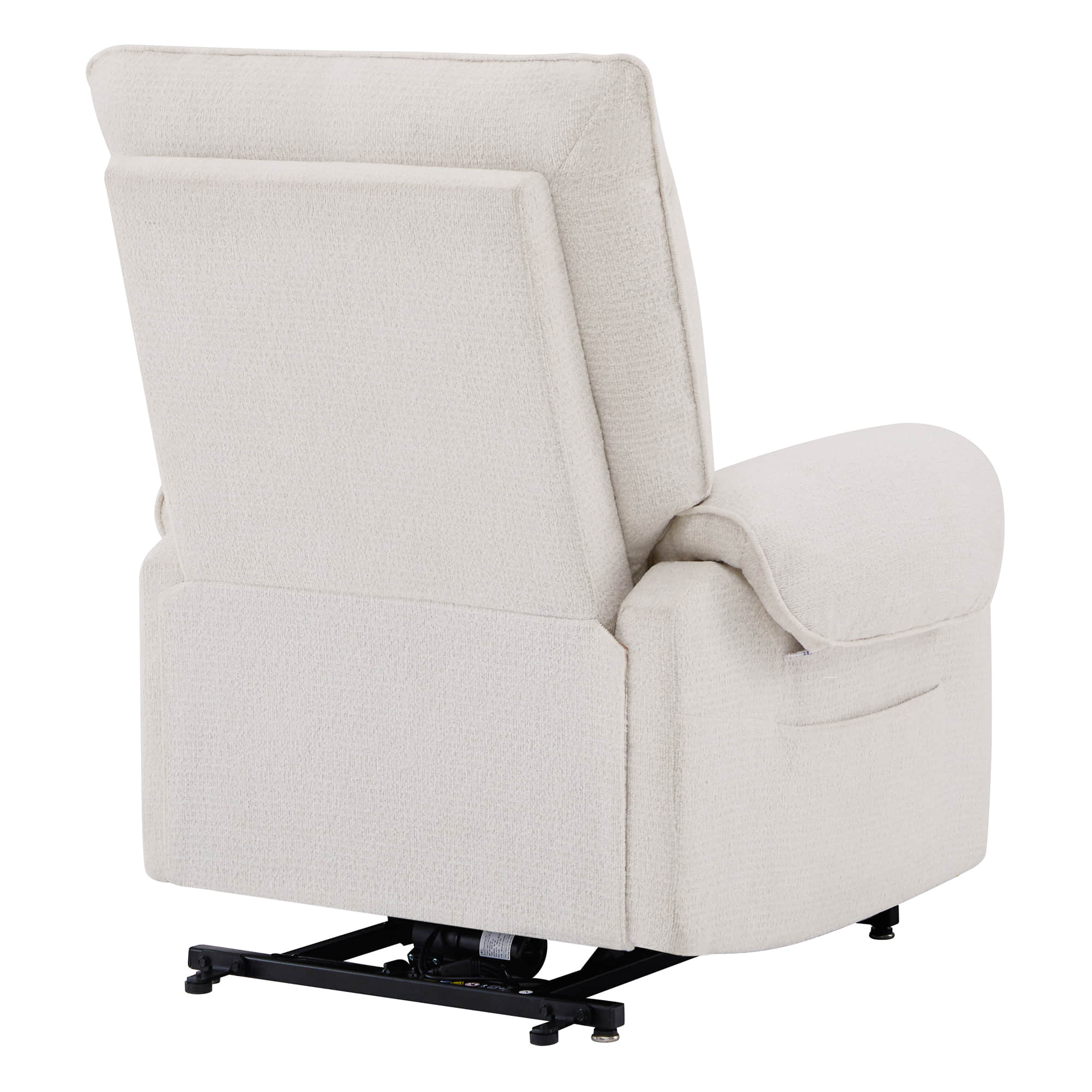 CHITA LIVING-Coro Power Lift Chair Recliner For Elderly-Lift Chair-Chenille Fabric-Cream-