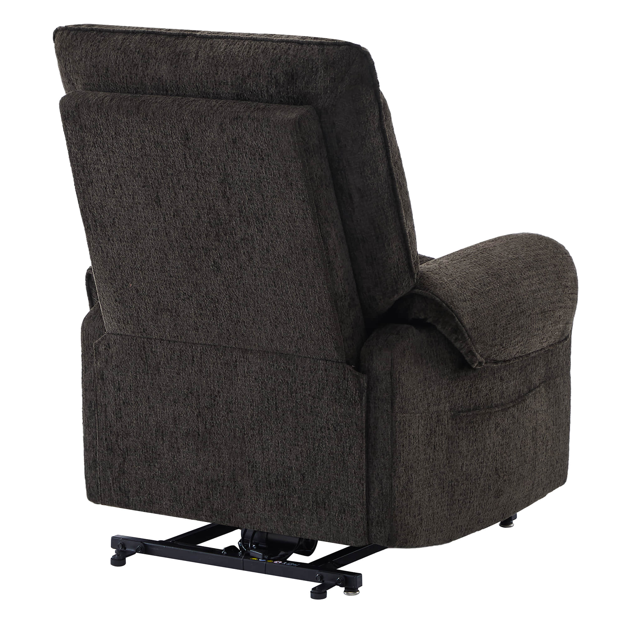 CHITA LIVING-Coro Power Lift Chair Recliner For Elderly-Lift Chair-Chenille Fabric-Dark Brown-