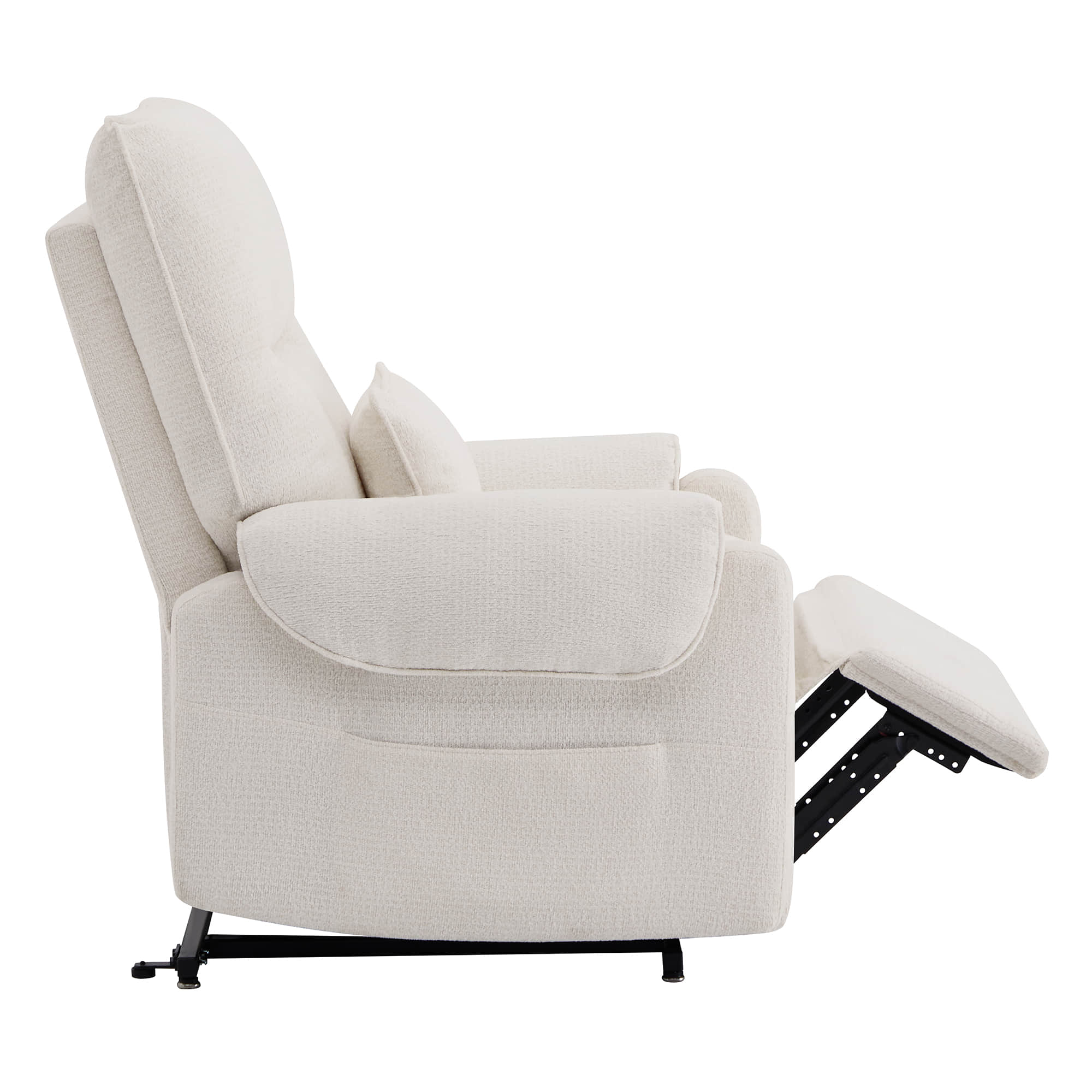 CHITA LIVING-Coro Power Lift Chair Recliner For Elderly-Lift Chair-Chenille Fabric-Cream-