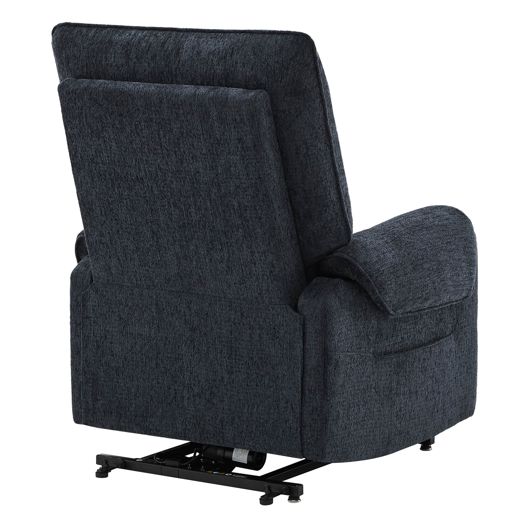 CHITA LIVING-Coro Power Lift Chair Recliner For Elderly-Lift Chair-Chenille Fabric-Navy-