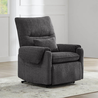 CHITA LIVING-Coro Power Lift Chair Recliner For Elderly-Lift Chair-Chenille Fabric-Grey-