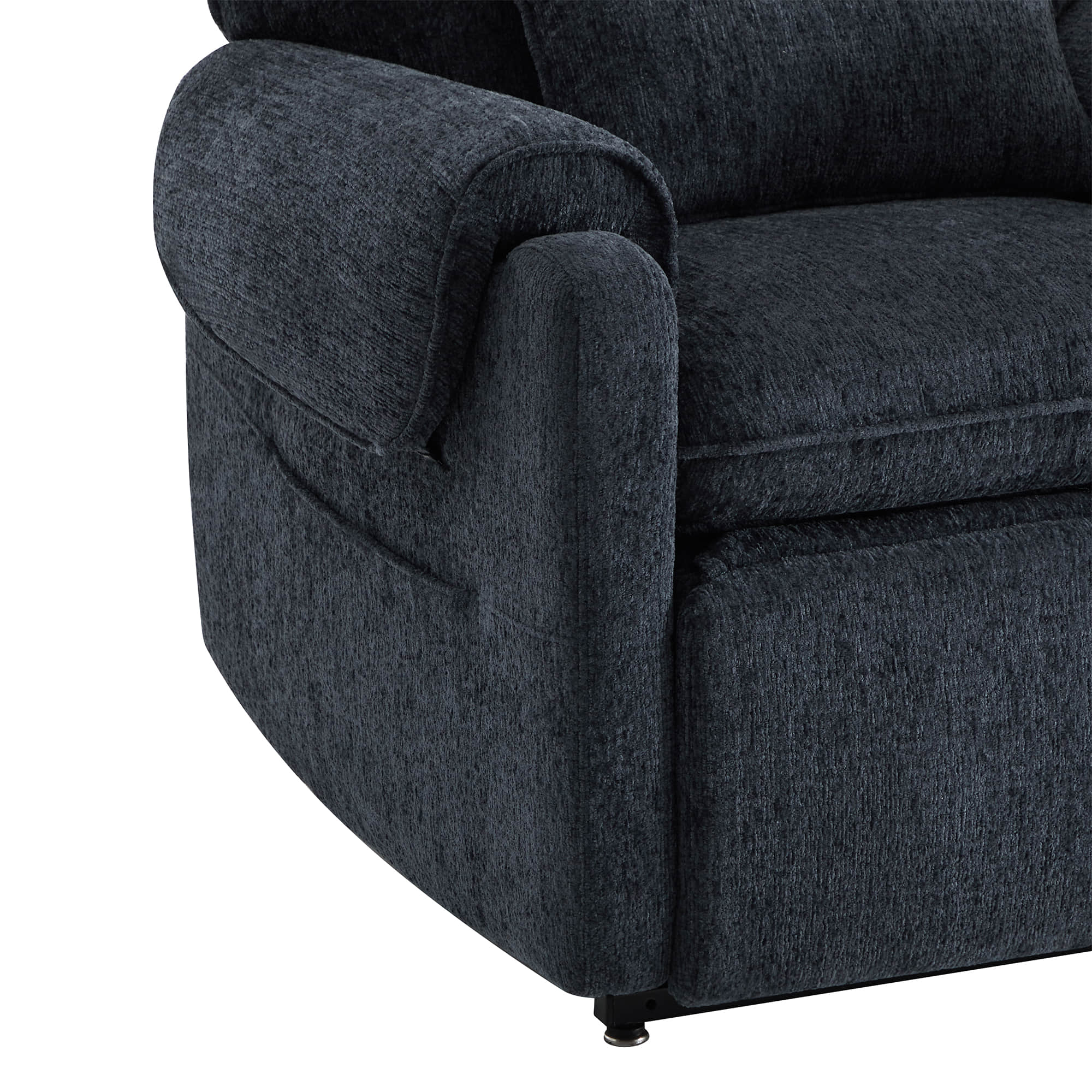 CHITA LIVING-Coro Power Lift Chair Recliner For Elderly-Lift Chair-Chenille Fabric-Navy-