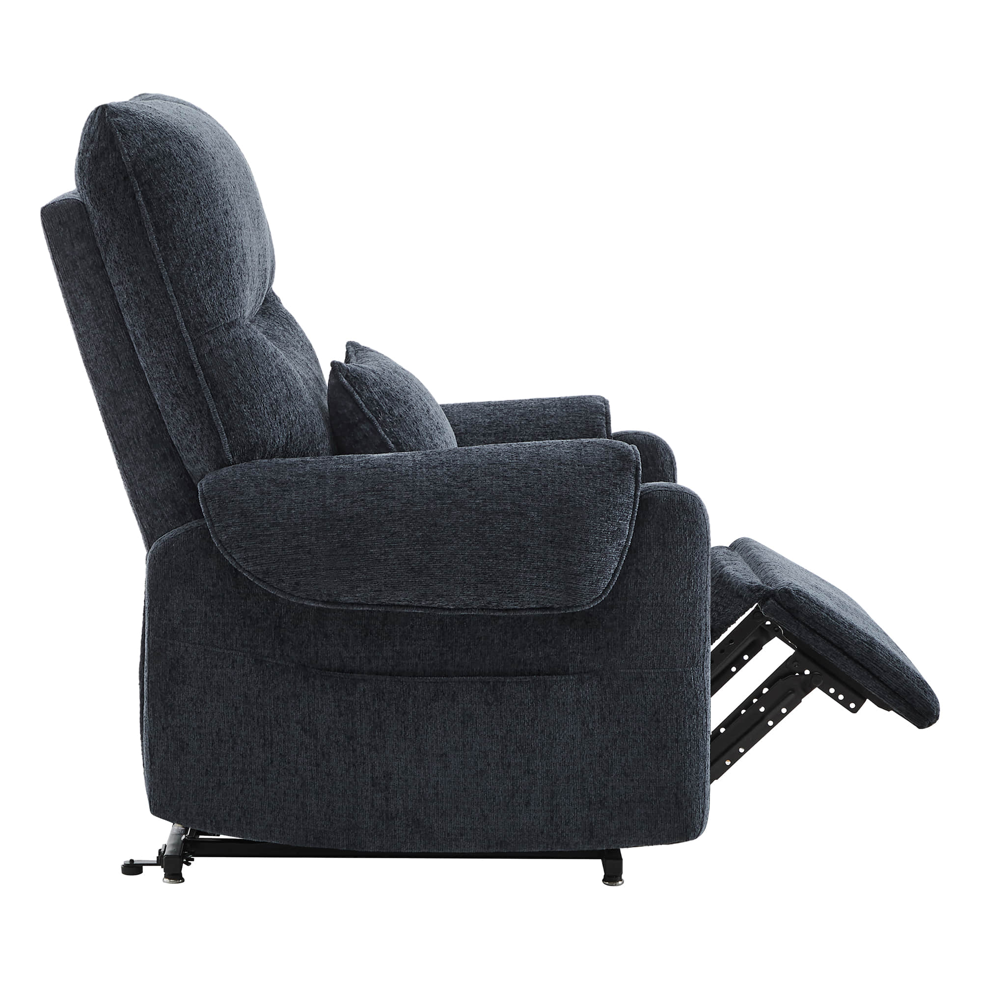 CHITA LIVING-Coro Power Lift Chair Recliner For Elderly-Lift Chair-Chenille Fabric-Navy-