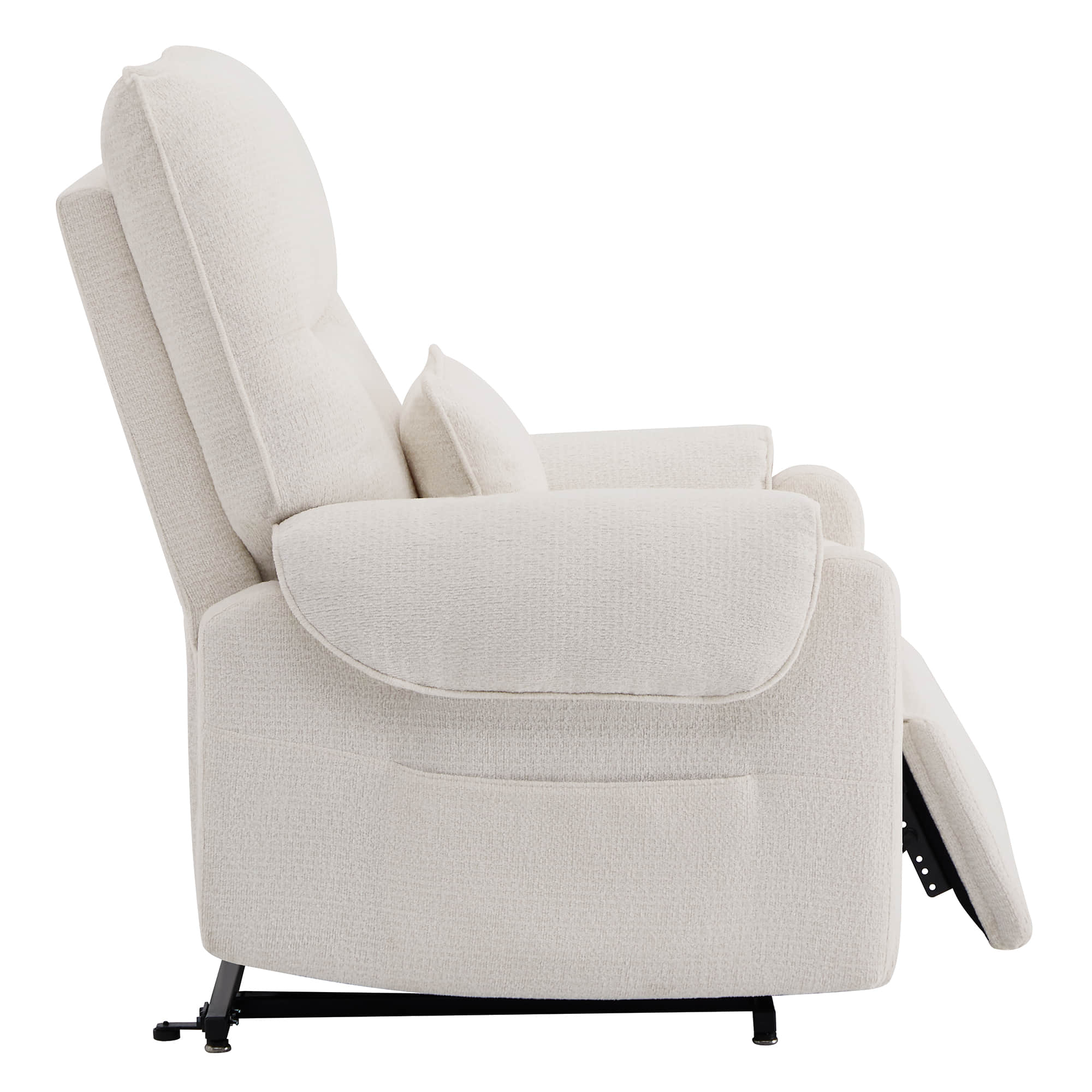 CHITA LIVING-Coro Power Lift Chair Recliner For Elderly-Lift Chair-Chenille Fabric-Cream-