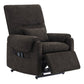 CHITA LIVING-Coro Power Lift Chair Recliner For Elderly-Lift Chair-Chenille Fabric-Dark Brown-
