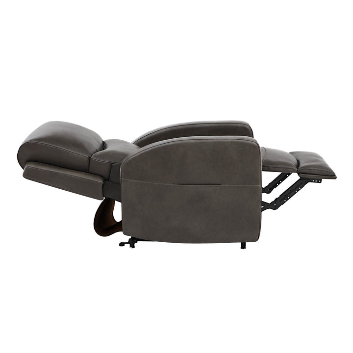CHITA LIVING-Finley Power Lift Chair Recliner For Elderly-Lift Chair-Faux Leather-Dark Grey-