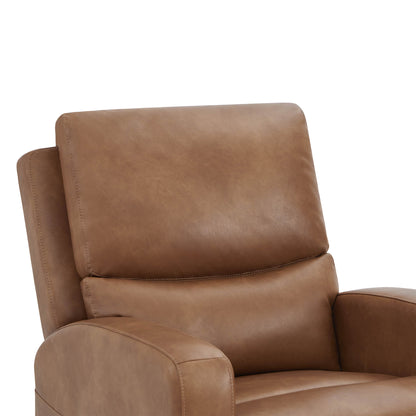 CHITA LIVING-Finley Power Lift Chair Recliner For Elderly-Lift Chair-Faux Leather-Saddle Brown-