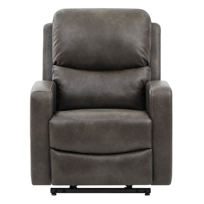 CHITA LIVING-Finley Power Lift Chair Recliner For Elderly-Lift Chair-Faux Leather-Dark Grey-