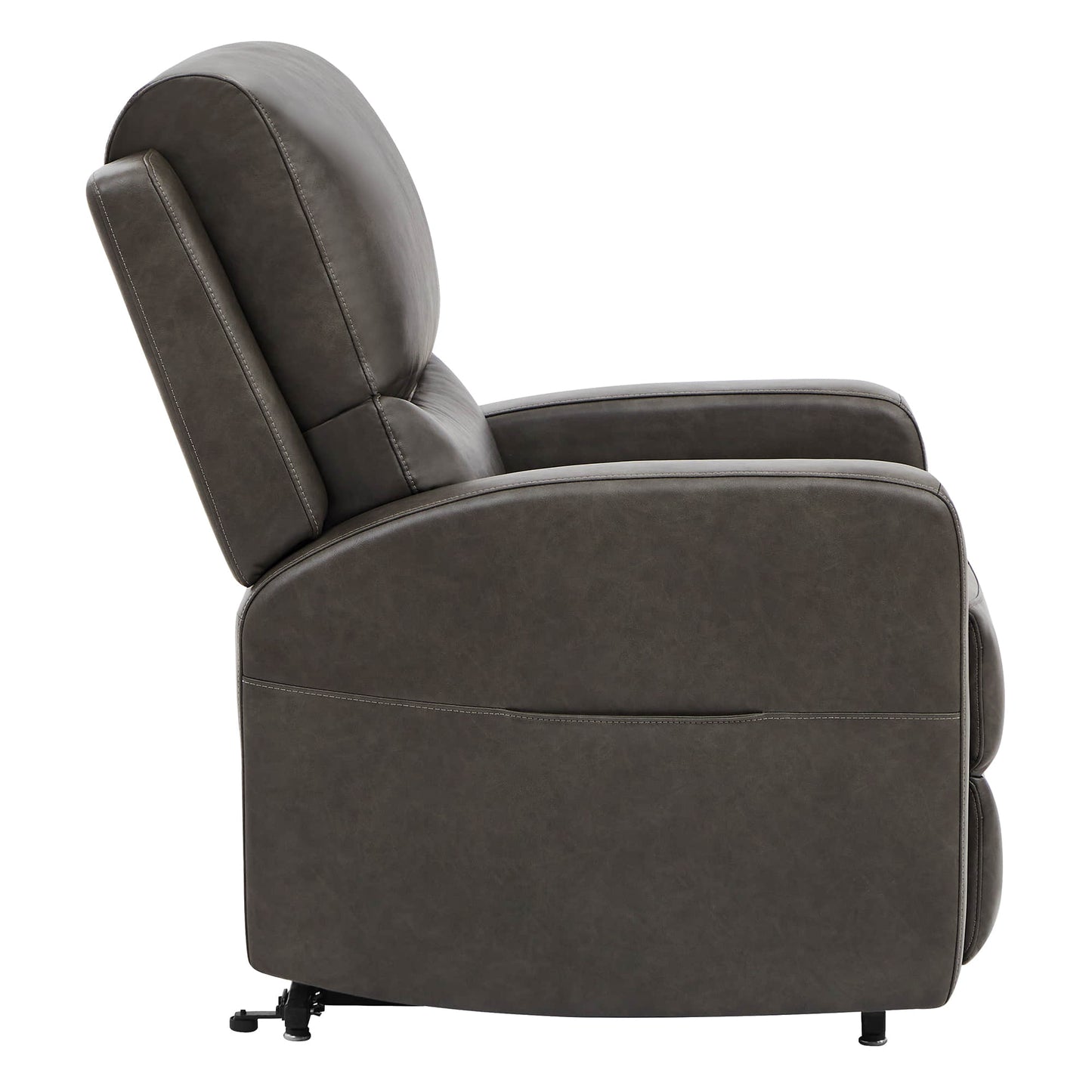 CHITA LIVING-Finley Power Lift Chair Recliner For Elderly-Lift Chair-Faux Leather-Dark Grey-