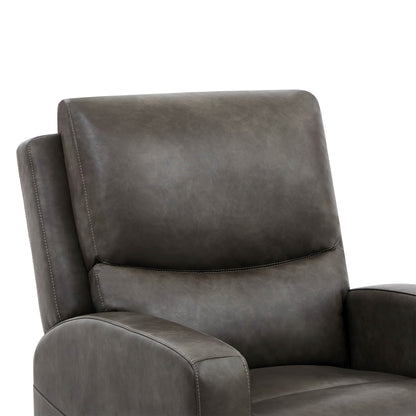 CHITA LIVING-Finley Power Lift Chair Recliner For Elderly-Lift Chair-Faux Leather-Dark Grey-