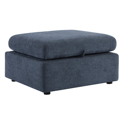 CHITA LIVING-Delaney Ottoman-Ottoman-Fabric-Blue-