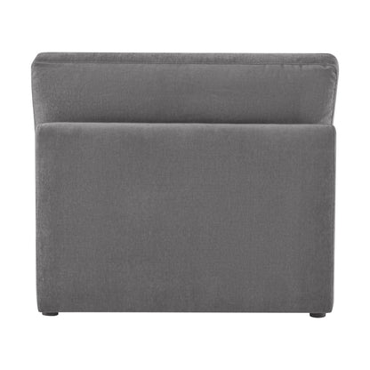 CHITA LIVING-Kenna Ottoman / Armless Chair-Ottoman-Armless Chair-Dark Gray-