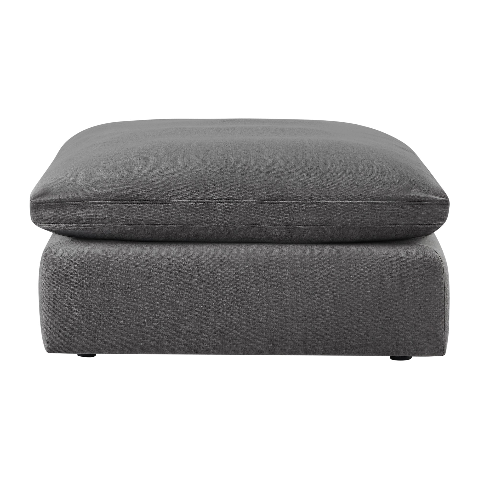 CHITA LIVING-Kenna Ottoman / Armless Chair-Ottoman-Ottoman-Dark Gray-