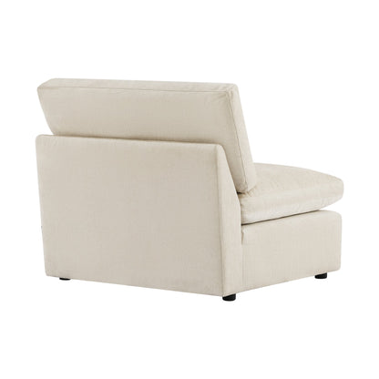 CHITA LIVING-Kenna Ottoman / Armless Chair-Ottoman-Armless Chair-Cream-