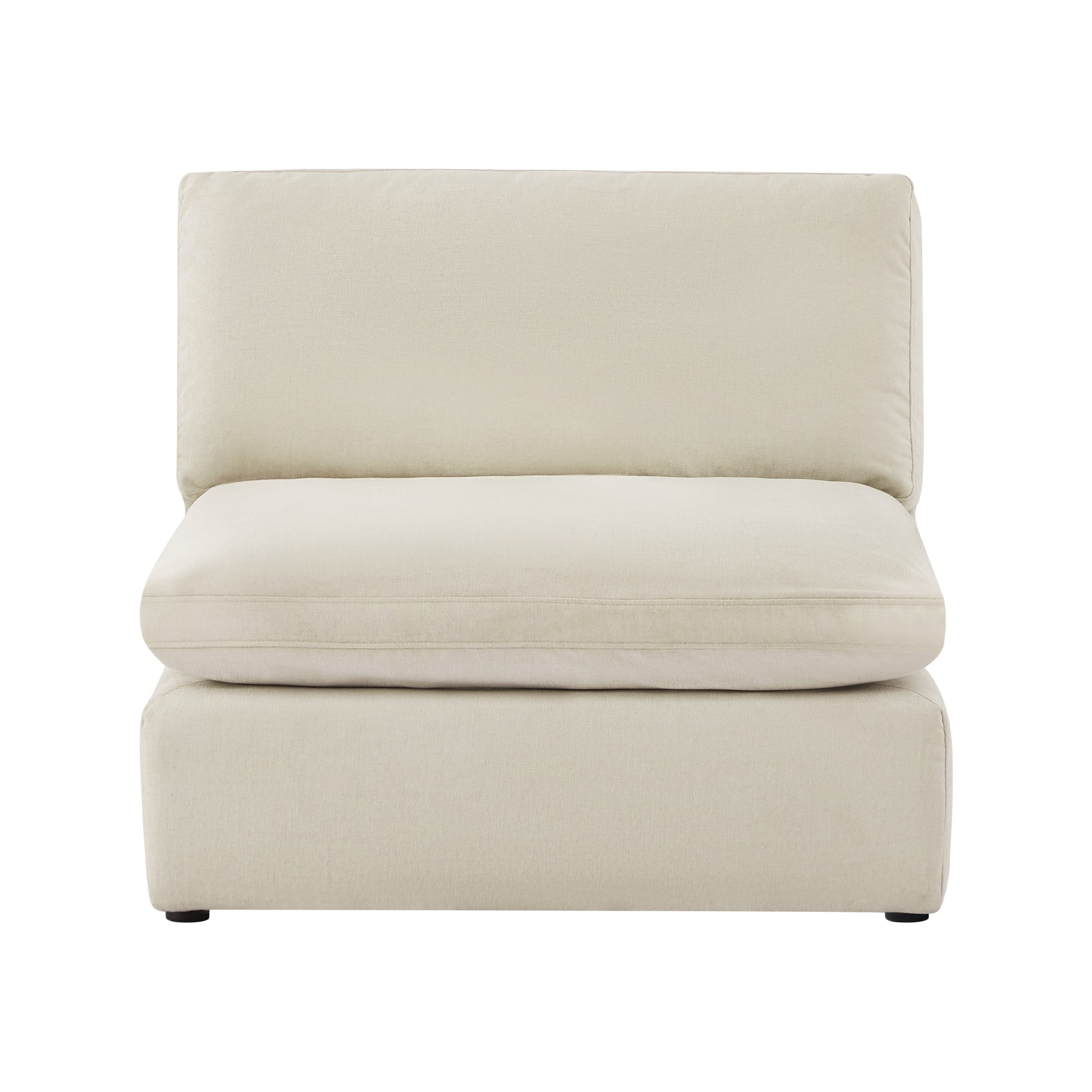 CHITA LIVING-Kenna Ottoman / Armless Chair-Ottoman-Armless Chair-Cream-