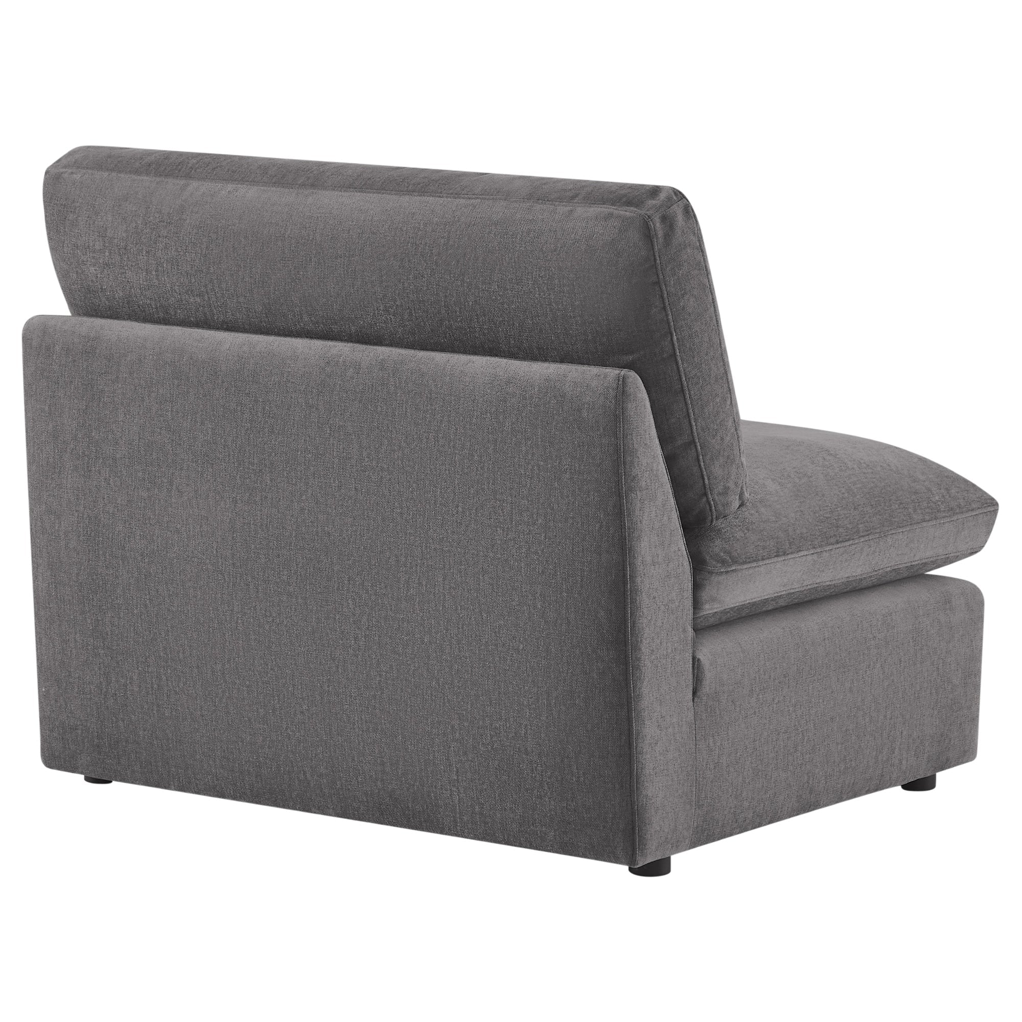 CHITA LIVING-Kenna Ottoman / Armless Chair-Ottoman-Armless Chair-Dark Gray-