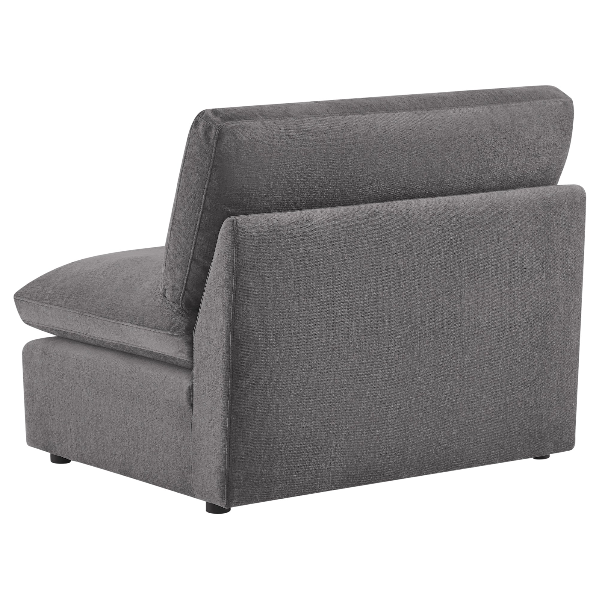 CHITA LIVING-Kenna Ottoman / Armless Chair-Ottoman-Armless Chair-Dark Gray-