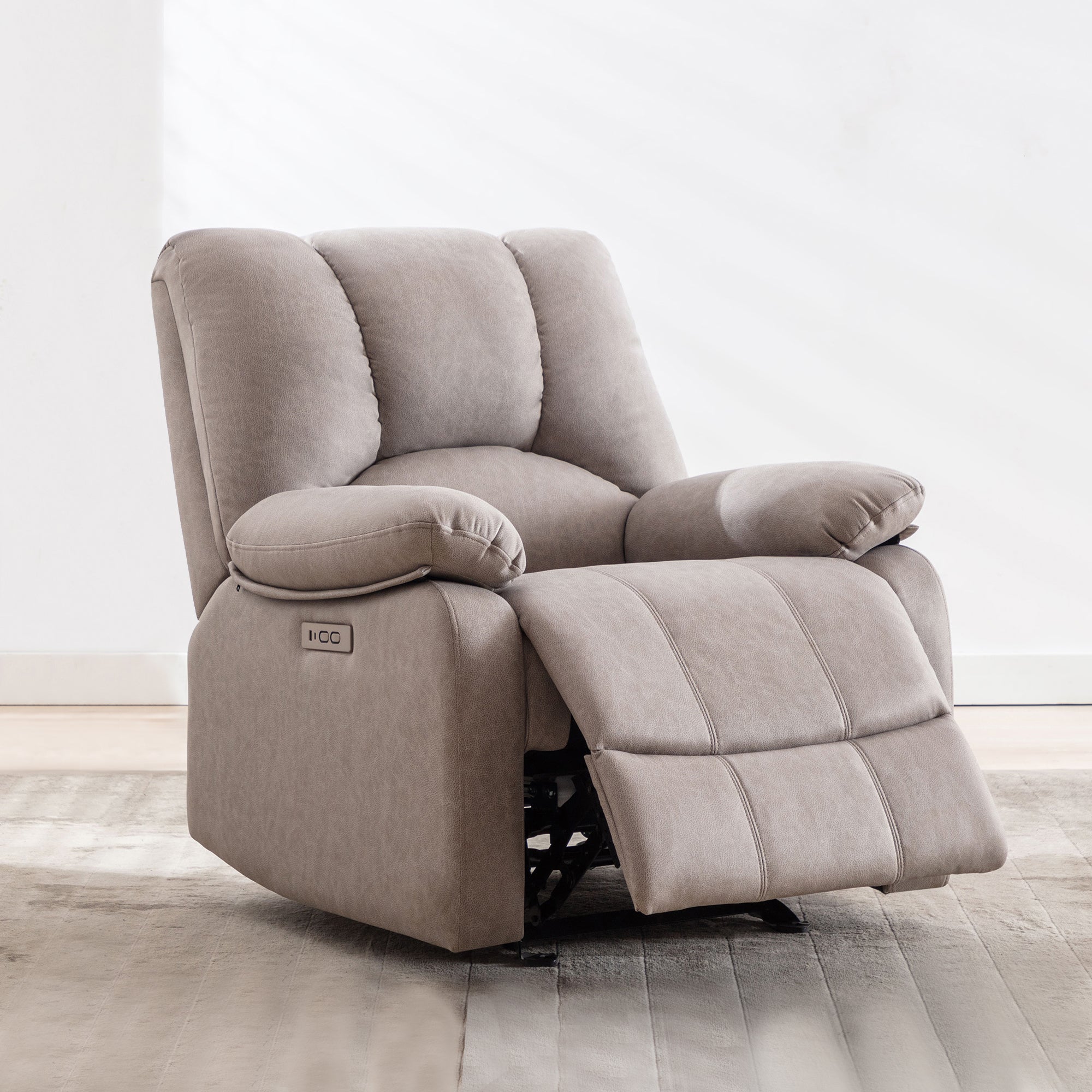 Gliding recliner best sale with ottoman