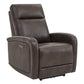 CHITA LIVING-Keni Power Wall Hugger Recliner with Type-C Port-Recliners-Faux leather-Chocolate-