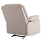 CHITA LIVING-Luckie Power Glider Recliner with Lumbar Support-Recliners-Faux Leather-Cream-
