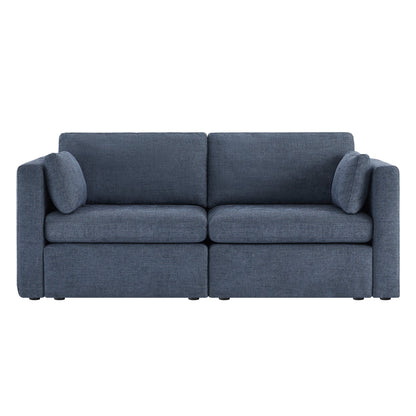 CHITA LIVING-Delaney 2-Piece Modular Sofa (78'')-Sofas-Fabric-Blue-