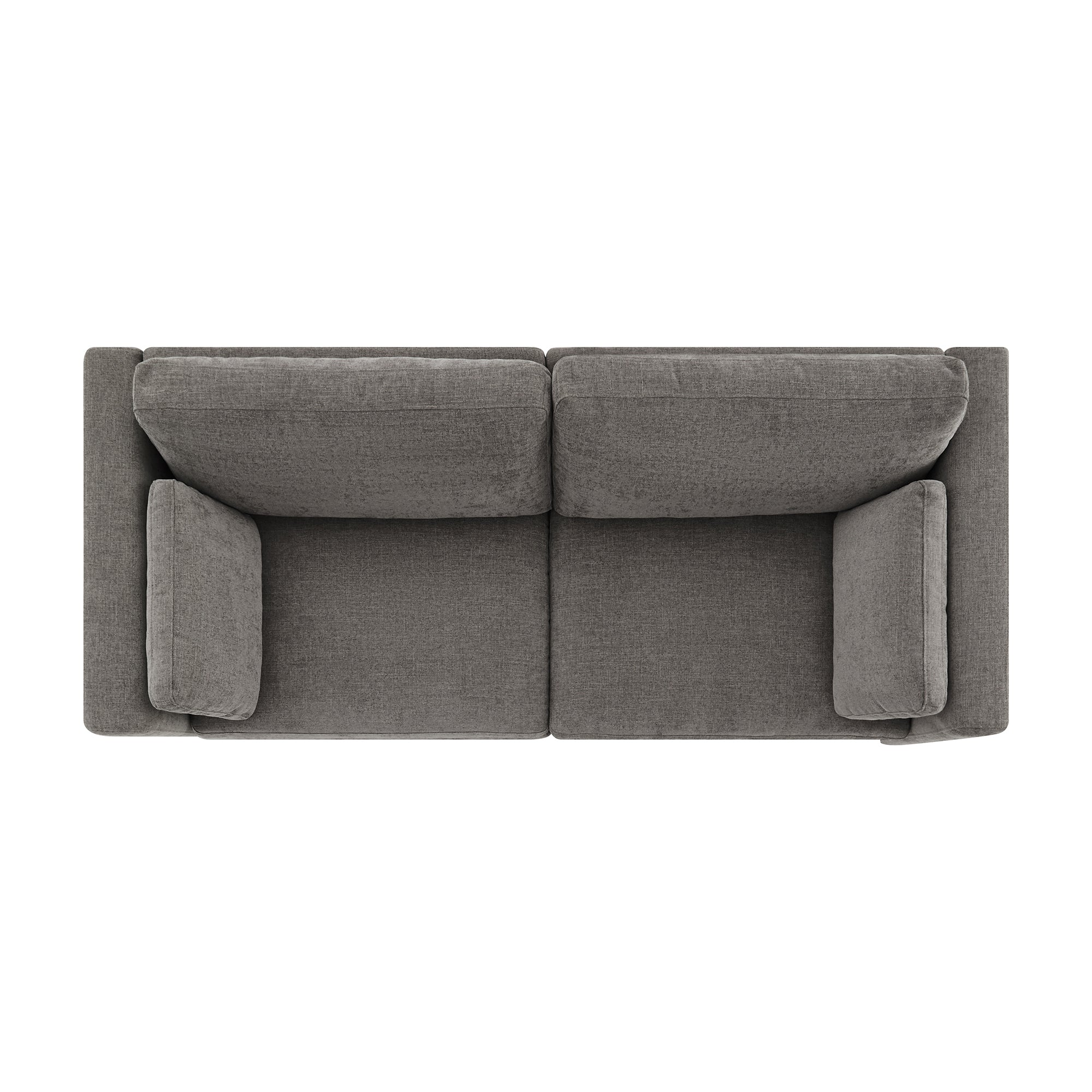 CHITA LIVING-Delaney 2-Piece Modular Sofa (78'')-Sofas-Fabric-Fossil Gray-