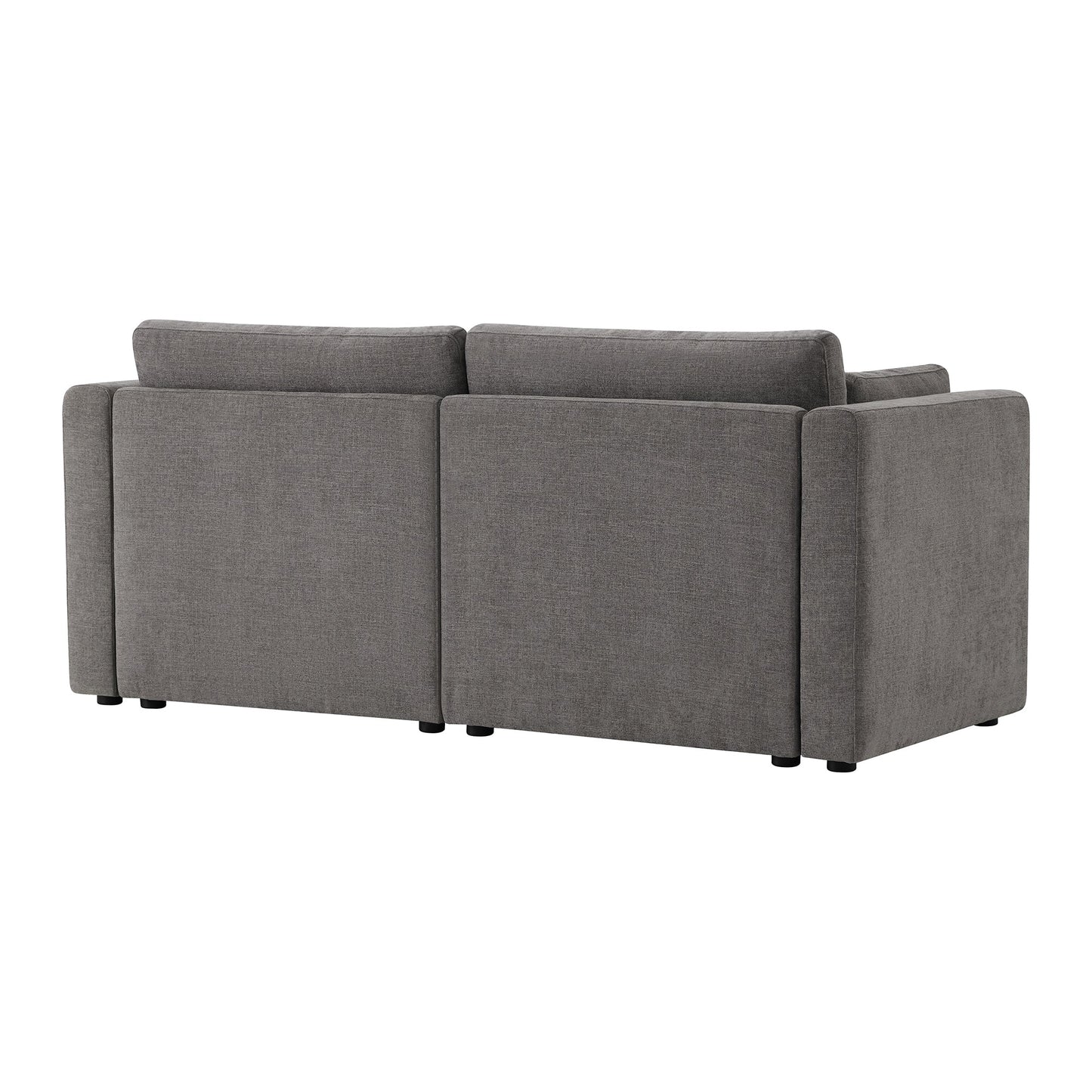 CHITA LIVING-Delaney 2-Piece Modular Sofa (78'')-Sofas-Fabric-Fossil Gray-