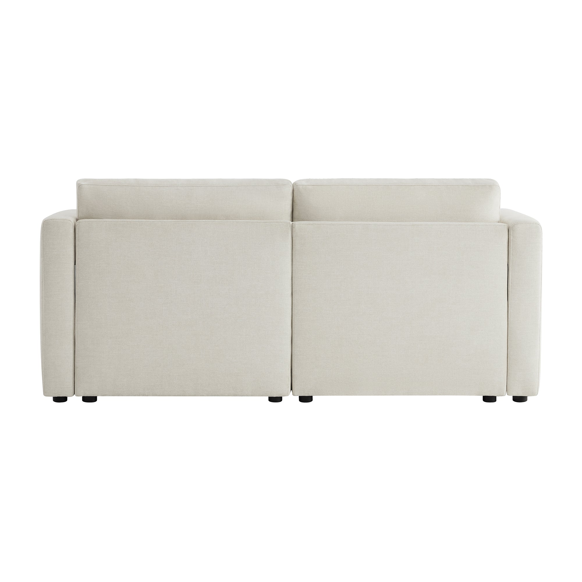 CHITA LIVING-Delaney 2-Piece Modular Sofa (78'')-Sofas-Fabric-Linen-