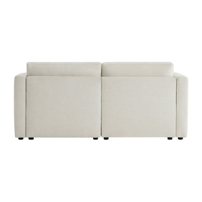 CHITA LIVING-Delaney 2-Piece Modular Sofa (78'')-Sofas-Fabric-Linen-