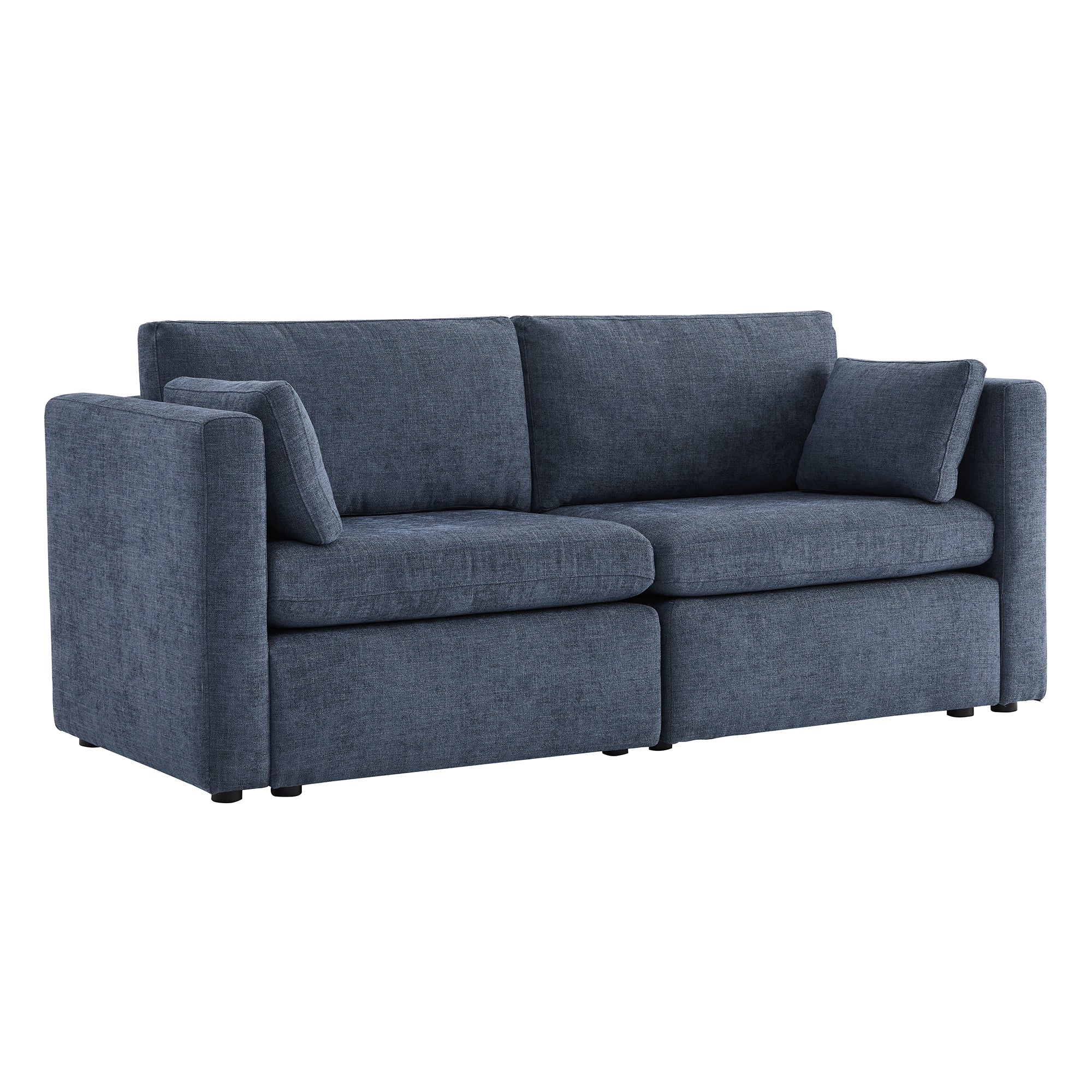 CHITA LIVING-Delaney 2-Piece Modular Sofa (78'')-Sofas-Fabric-Blue-