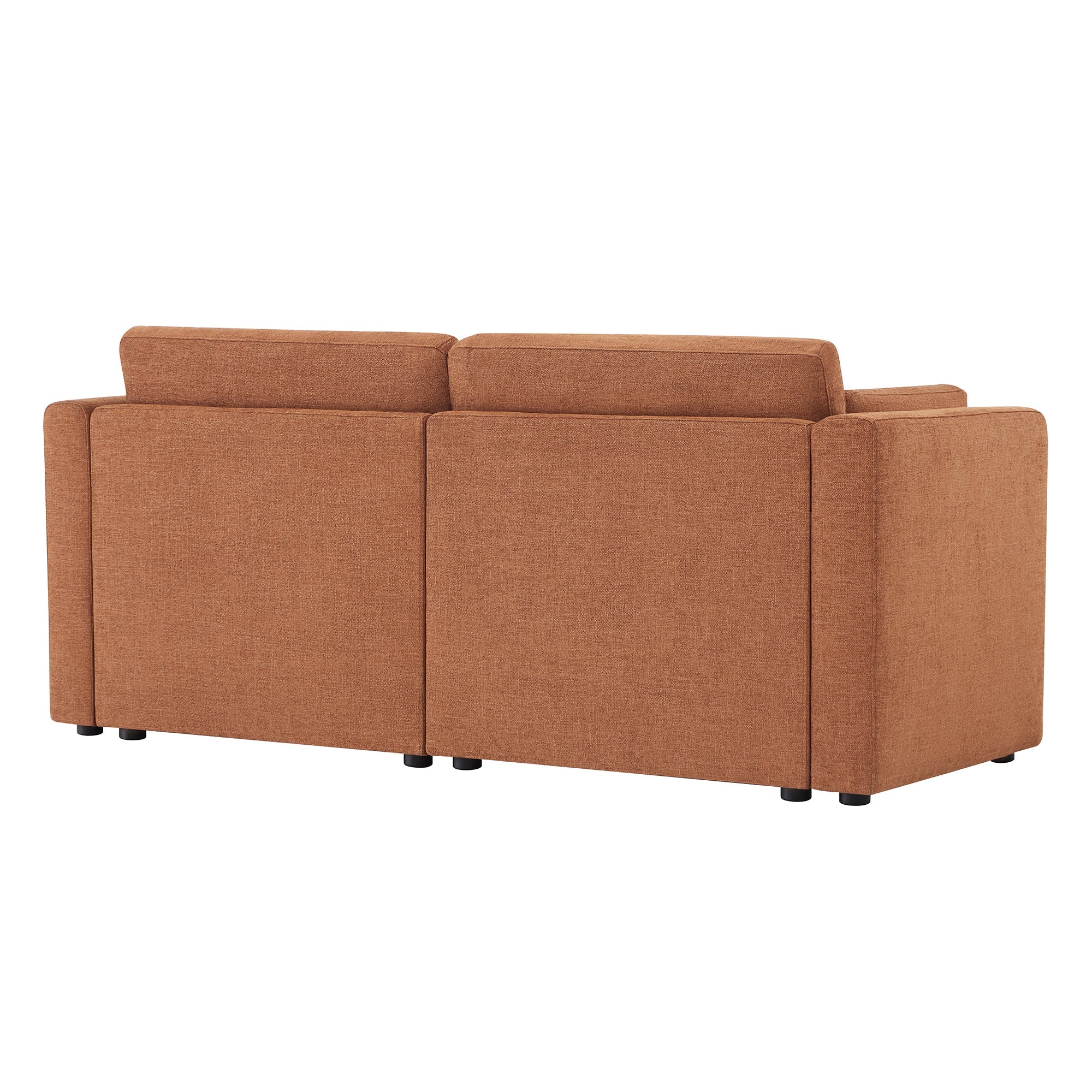 CHITA LIVING-Delaney 2-Piece Modular Sofa (78'')-Sofas-Fabric-Terracotta-