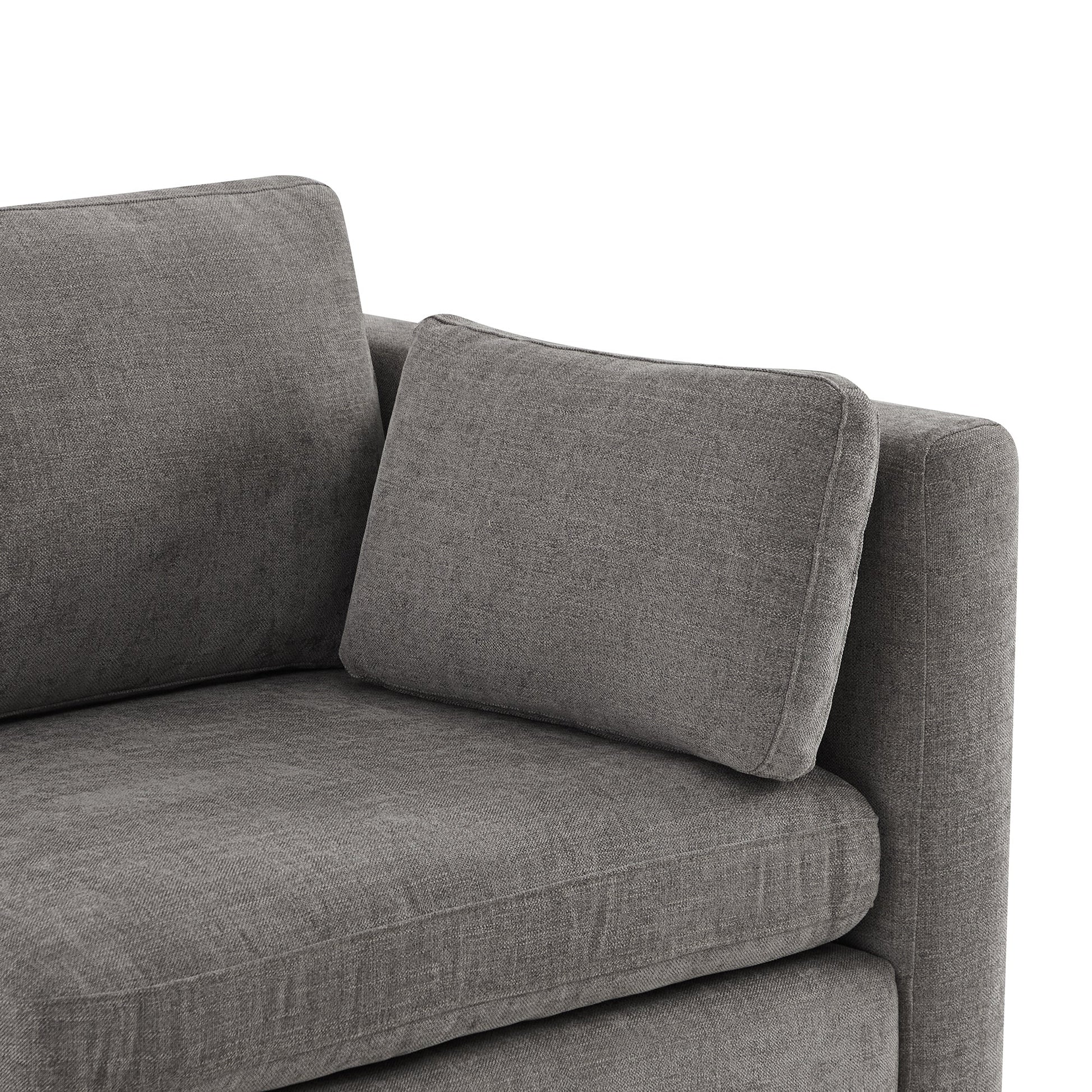 CHITA LIVING-Delaney 2-Piece Modular Sofa (78'')-Sofas-Fabric-Fossil Gray-