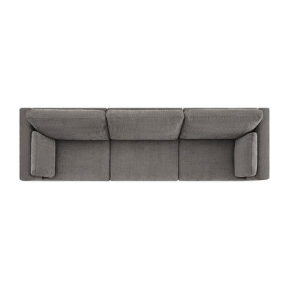 CHITA LIVING-Delaney 3-Piece Modular Sofa (112'')-Sofas-Fabric-Fossil Gray-